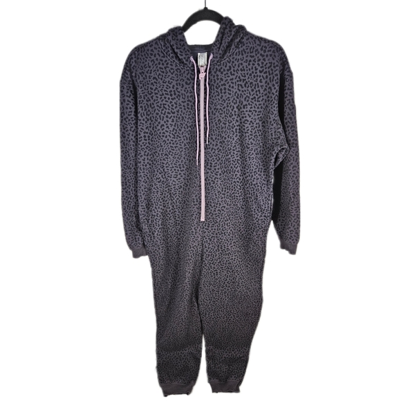 FABLETICS | Forever Fleece hooded cheetah print onsie - Picture 1 of 10